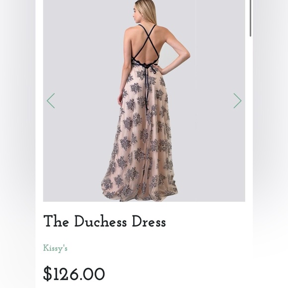 Minuet Petite Black and Cream Maxi Dress - Picture 2 of 4